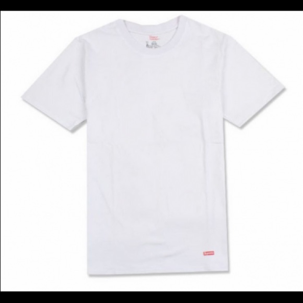*BRAND NEW* Supreme x Hanes white t-shirt